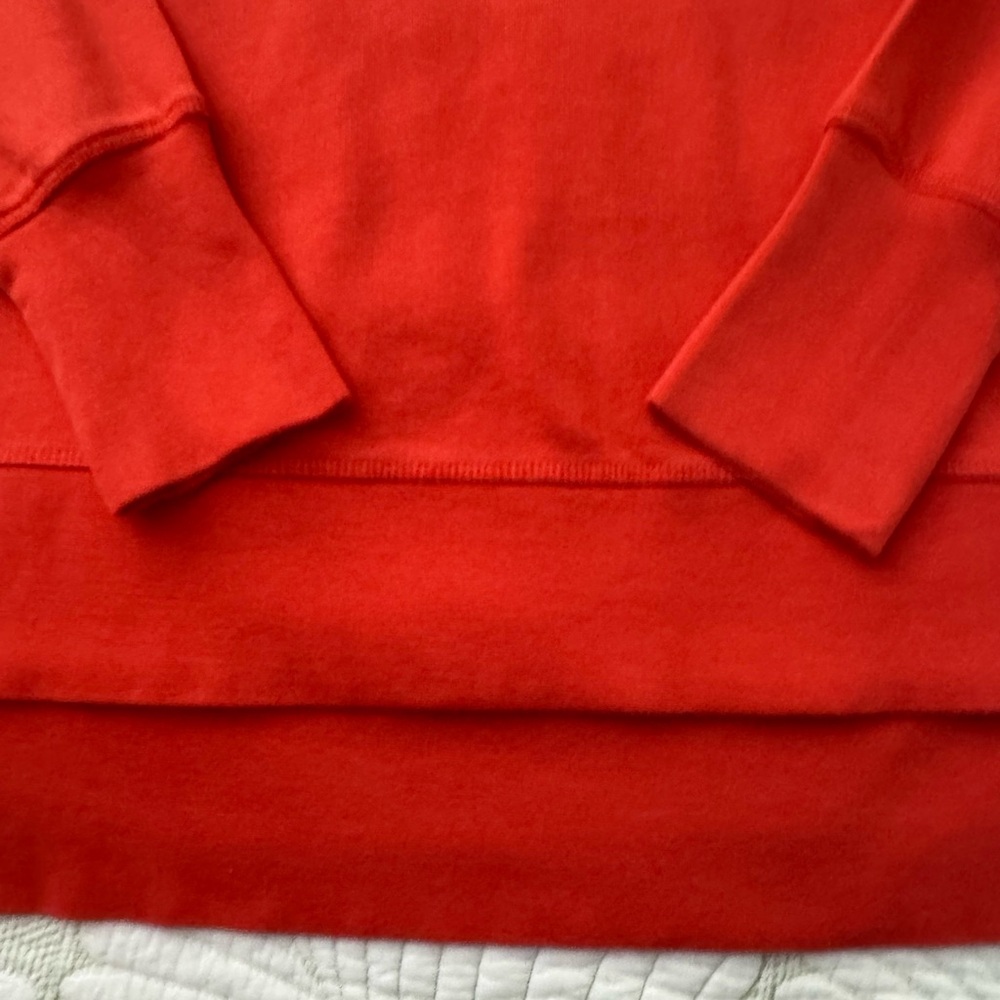 Sweaty Betty After Class Tulip Red Sweatshirt- Size XS - Picture 3 of 12